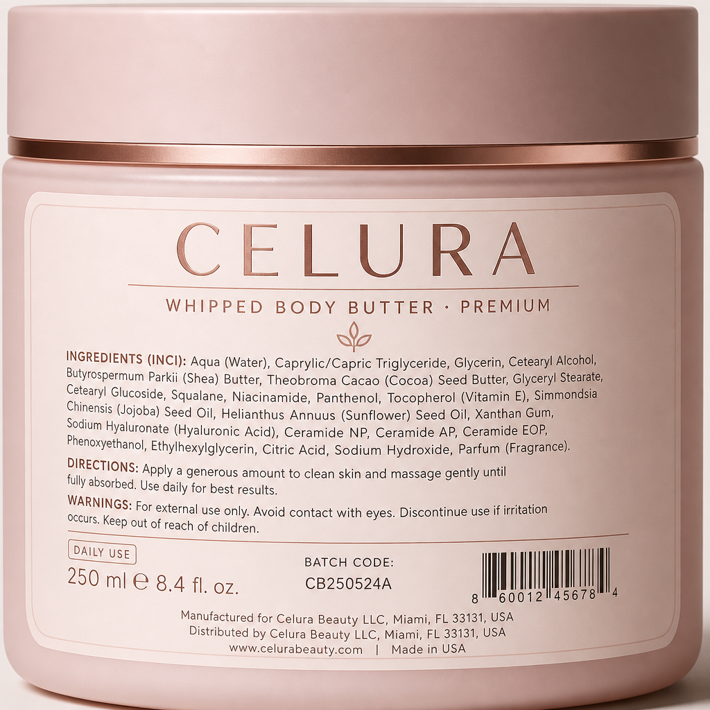 Whipped Body Butter - Label detail view