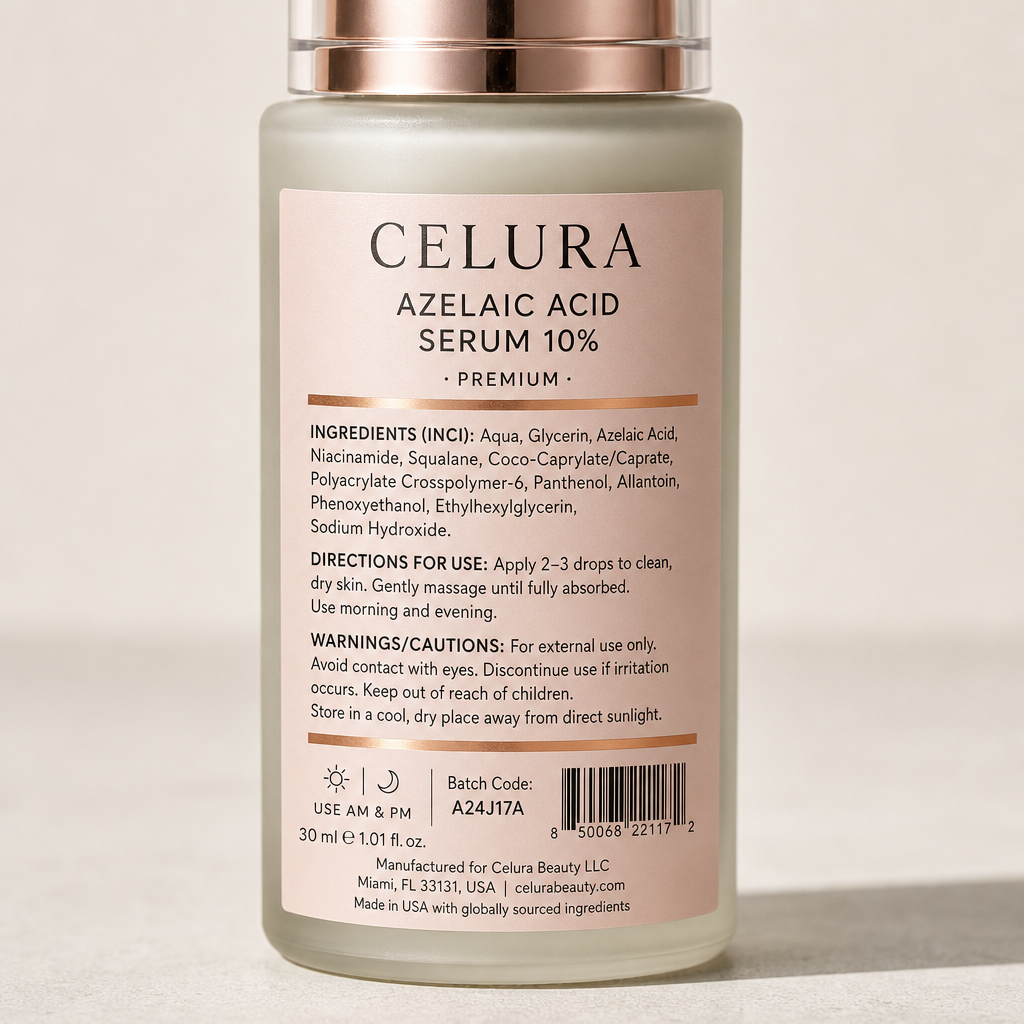 Azelaic Acid Serum 10% - Label detail view