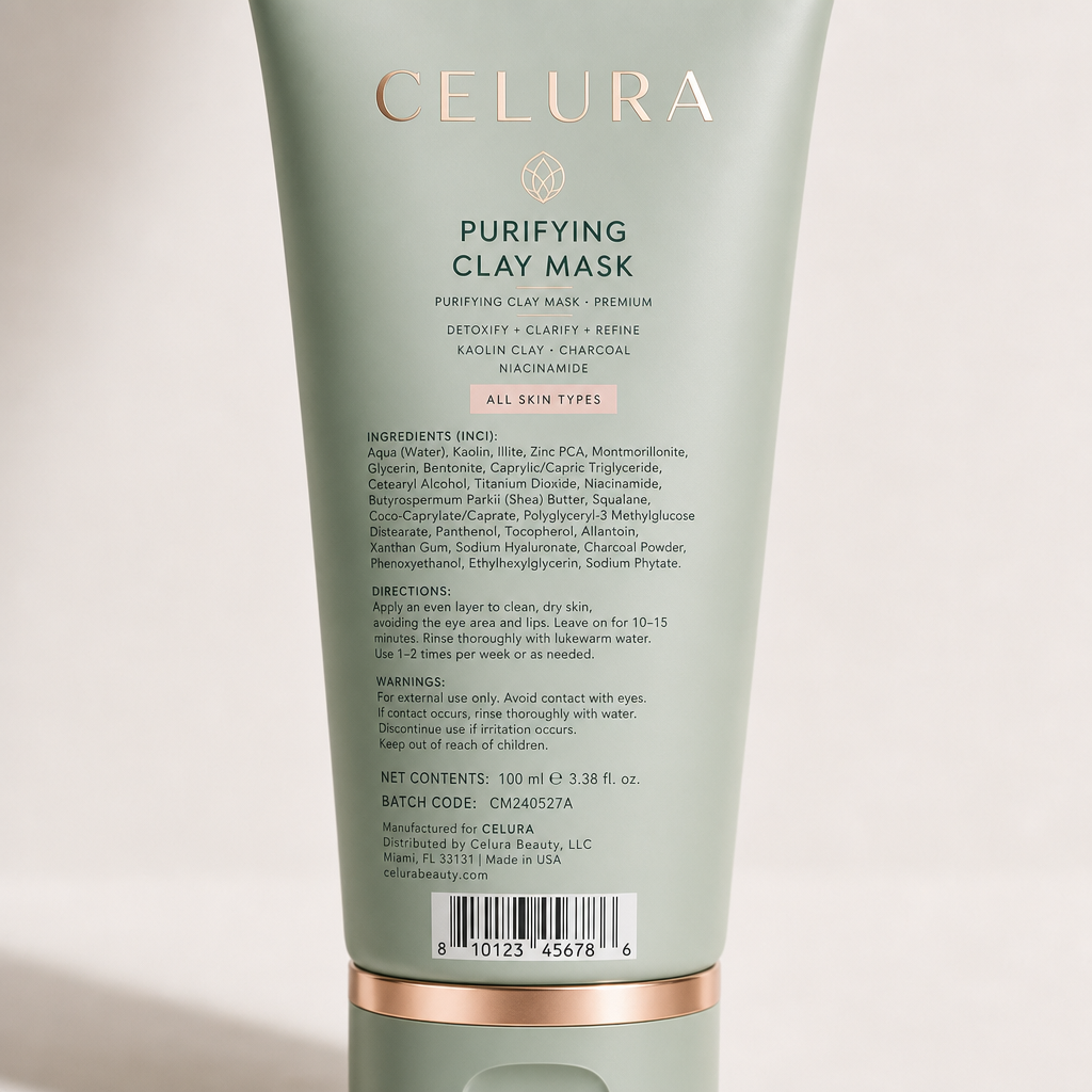 Purifying Clay Mask - Label detail view